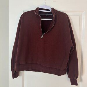 Banana Republic Soft Fleece Half-Zip Sweatshirt | Size Small